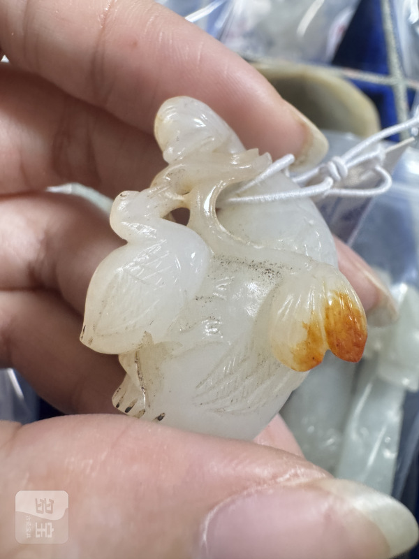清 玉大小鹅、玉鞭 - 图10